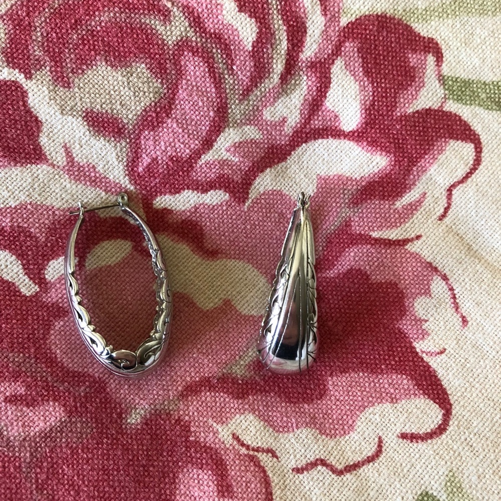 Silver Hoop Earrings
